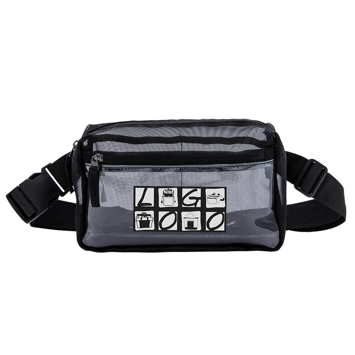 urban mesh crossbody belt bag